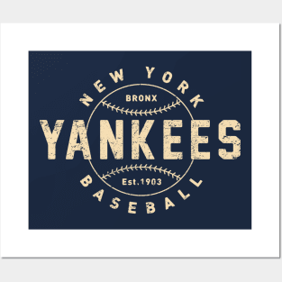 Vintage New York Yankees 4 by Buck Tee Posters and Art